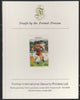 St Vincent - Bequia 1986 World Cup Football 45c (Belgium),imperf proof mounted on Format International proof card