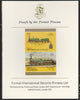 St Vincent - Bequia 1987 Locomotives #5 (Leaders of the World) 15c (2-4-0 SER Class 118) imperf se-tenant pair mounted on Format International proof card