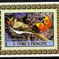 St Thomas & Prince Islands 2007 Animals & Butterflies #5 imperf individual deluxe sheet unmounted mint. Note this item is privately produced and is offered purely on its thematic appeal