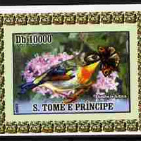 St Thomas & Prince Islands 2007 Animals & Butterflies #6 imperf individual deluxe sheet unmounted mint. Note this item is privately produced and is offered purely on its thematic appeal