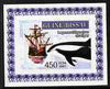 Guinea - Bissau 2007 Dolphins & Tall Ships #3 imperf individual deluxe sheet unmounted mint. Note this item is privately produced and is offered purely on its thematic appeal