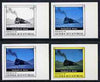 Equatorial Guinea 1977 Locomotives EK3 (S African Dordrecht) set of 4 imperf progressive proofs on ungummed paper comprising 1, 2, 3 and all 4 colours (as Mi 1146)