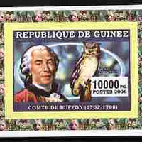 Guinea - Conakry 2006 Ornithologusts & Birds - Buffon - imperf individual deluxe sheet unmounted mint. Note this item is privately produced and is offered purely on its thematic appeal as Yv 363