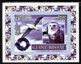 Guinea - Bissau 2007 International Polar Year - Birds #4 imperf individual deluxe sheet unmounted mint. Note this item is privately produced and is offered purely on its thematic appeal