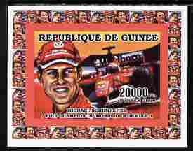 Guinea - Conakry 2006 Michael Schumacher - F1 Champion #2 imperf individual deluxe sheet unmounted mint. Note this item is privately produced and is offered purely on its thematic appeal as Yv 2733