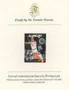 St Vincent 1987 International Tennis Players $1.50 John McEnroe imperf mounted on Format International Proof Card, as SG 1062