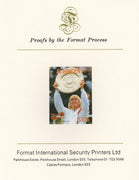 St Vincent 1987 International Tennis Players $1.75 Martina Navratilova imperf mounted on Format International Proof Card, as SG 1063