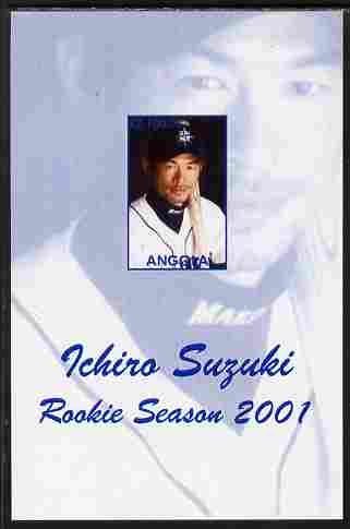 Angola 2001 Baseball Rookie Season - Ichiro Suzuki imperf s/sheet unmounted mint. Note this item is privately produced and is offered purely on its thematic appeal