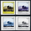Equatorial Guinea 1977 Locomotives EK25 (S African Vailima) set of 4 imperf progressive proofs on ungummed paper comprising 1, 2, 3 and all 4 colours (as Mi 1149)
