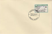 Guernsey - Alderney 1971 Postal Strike cover to Gibraltar bearing Heron 1s6d overprinted Europa 1965 additionally overprinted 'POSTAL STRIKE VIA GIBRALTAR £5' cancelled with World Delivery postmark