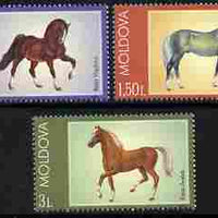 Moldova 2002 Horses perf set of 3 unmounted mint SG 439-41