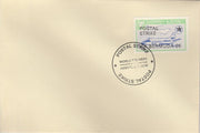 Guernsey - Alderney 1971 Postal Strike cover to Bermuda bearing 1967 Heron 1s6d overprinted 'POSTAL STRIKE VIA BERMUDA £6' cancelled with World Delivery postmark
