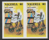 Nigeria 1992 Traditional Dances 1n Sato dance imperf horiz pair unmounted mint as SG 648