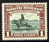 North Borneo 1939 Buffalo Transport 1c (from def set) mounted mint, SG 303