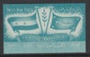 Egypt 1959 imperf proof inscribed 'United Arab States Printing Experiment' in greenish-blue similar to SG 593 unmounted mint on un-watermarked paper
