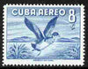Cuba 1956 Wood Duck 8c blue (from Air set) unmounted mint SG 772