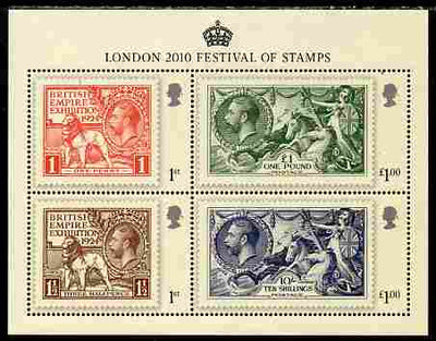Great Britain 2010 London 2010 Festival of Stamps m/sheet unmounted mint