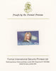 St Vincent 1986 Halley's Comet 60c (Edmond Halley) imperf proof mounted on Format International proof card, as SG 974