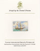 Tuvalu 1986 Ships #3 Brigantine Triton 60c imperf proof mounted on Format International proof card, as SG 380