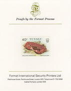 Tuvalu 1986 Crabs 40c (Red & White Painted Crab) imperf proof mounted on Format International proof card, as SG 373