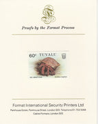 Tuvalu 1986 Crabs 60c (Red Hermit Crab) imperf proof mounted on Format International proof card, as SG 375