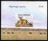 Mozambique 2009 WWF - Antelope Hippotragus equinus imperf deluxe sheetlet #3 (numbered from a limited edition)