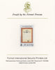 St Kitts 1985 Masonic Lodge $3 (Lodge Charter) imperf proof mounted on Format International proof card, as SG 180