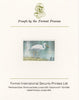 Nevis 1985 Hawks & Herons $3 (Great Blue Heron) imperf proof mounted on Format International proof card, as SG 268