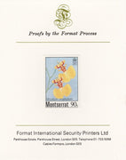 Montserrat 1985 Orchids 90c (Oncidium urophyllum) imperf proof mounted on Format International proof card, as SG 631