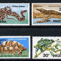 Nigeria 1986 Reptiles set of 4 (Crocodile, Python, Tortoise & Chameleon) unmounted mint SG 509-12*