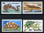 Nigeria 1986 Reptiles set of 4 (Crocodile, Python, Tortoise & Chameleon) unmounted mint SG 509-12*