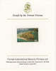 St Vincent 1988 Tourism 65c Aerial View of Young Island imperf mounted on Format International proof card, as SG 1135