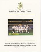 St Vincent 1987 English Football teams $2 Tottenham Hotspur imperf mounted on Format International proof card, as SG 1092