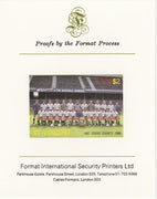 St Vincent 1987 English Football teams $2 Derby County imperf mounted on Format International proof card, as SG 1095