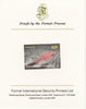 St Vincent - Grenadines 1987 Marine Life 65c Cardinal Fish imperf mounted on Format International proof card, as SG 544