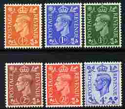 Great Britain 1950-52 KG6 colours changed set of 6 unmounted mint SG 503-8
