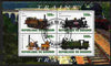 Burundi 2010 Steam Locomotives #1 perf sheetlet containing 4 values fine cto used