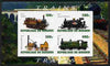Burundi 2010 Steam Locomotives #1 imperf sheetlet containing 4 values unmounted mint