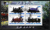 Burundi 2010 Steam Locomotives #2 perf sheetlet containing 4 values fine cto used