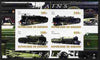 Burundi 2010 Steam Locomotives #3 imperf sheetlet containing 4 values unmounted mint