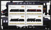 Burundi 2010 Steam Locomotives #6 perf sheetlet containing 4 values unmounted mint