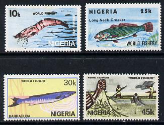 Nigeria 1983 World Fisheries set of 4, SG 459-62 unmounted mint*