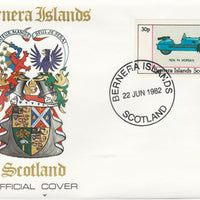 Bernera 1982 Sports Cars - 1934 F4 Morgan imperf 30p on official cover with first day cancel