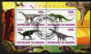 Burundi 2010 Dinosaurs #3 perf sheetlet containing 4 values fine cto used