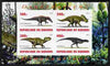 Burundi 2010 Dinosaurs #4 imperf sheetlet containing 4 values unmounted mint