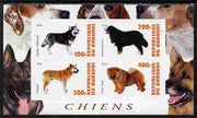 Burundi 2010 Dogs #5 imperf sheetlet containing 4 values unmounted mint