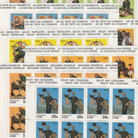 Zaire 1981 Paintings by Norman Rockwell set of 8 each in complete sheets of 20 (SG 1053-60) unmounted mint