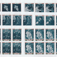 Ajman 1971 Albert Schweitzer perf set of 6 (Mi 801-806A) each in complete sheets of 8 unmounted mint