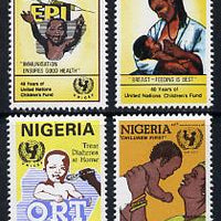 Nigeria 1986 UN's Children's Fund set of 4 unmounted mint, SG 533-36
