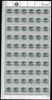 Bahamas 1942 KG6 Landfall of Columbus 1d pale slate complete left pane of 60 including plate varieties R1/1 & R 10/1 (damaged corners), R5/6 (Damaged O), R7/1 (Split P), R10/3 (Notched E), R10/5 (Distorted N) plus overprint variet……Details Below